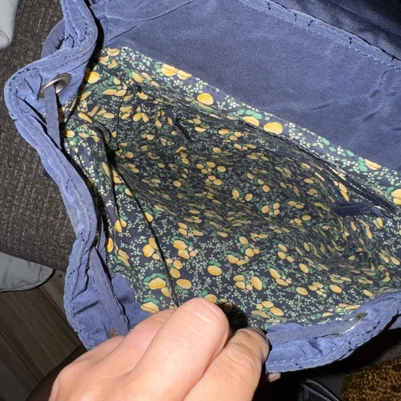 Vera Bradley Elegant Navy Quilted Backpack - Picture 8 of 8